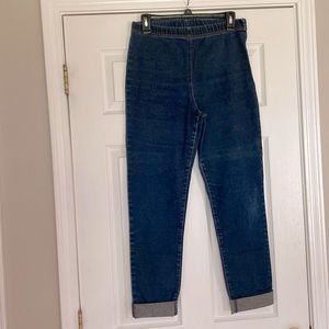 Staples USA Size 12 Cropped Jeggings Side Zip Closure EUC